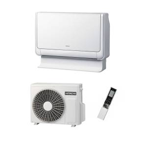 Hitachi Shirokuma RAF 25RXE Floor Mounted delivers efficient climate control in a compact, stylish unit.