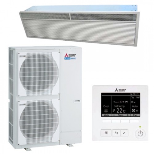 Mitsubishi Air Curtain enhancing air stream projection and uniformity