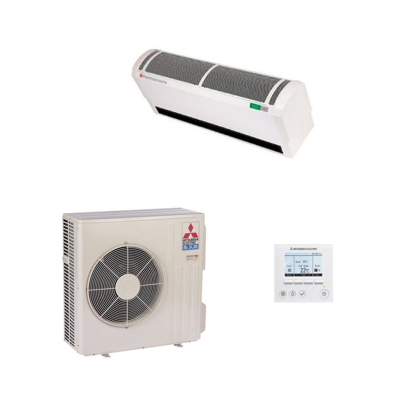 Mitsubishi Electric Free Standing design for flexible installation