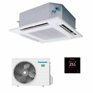 Panasonic PACi NX Elite S ceiling cassette air conditioning system ensures wide and even air distribution across the room.