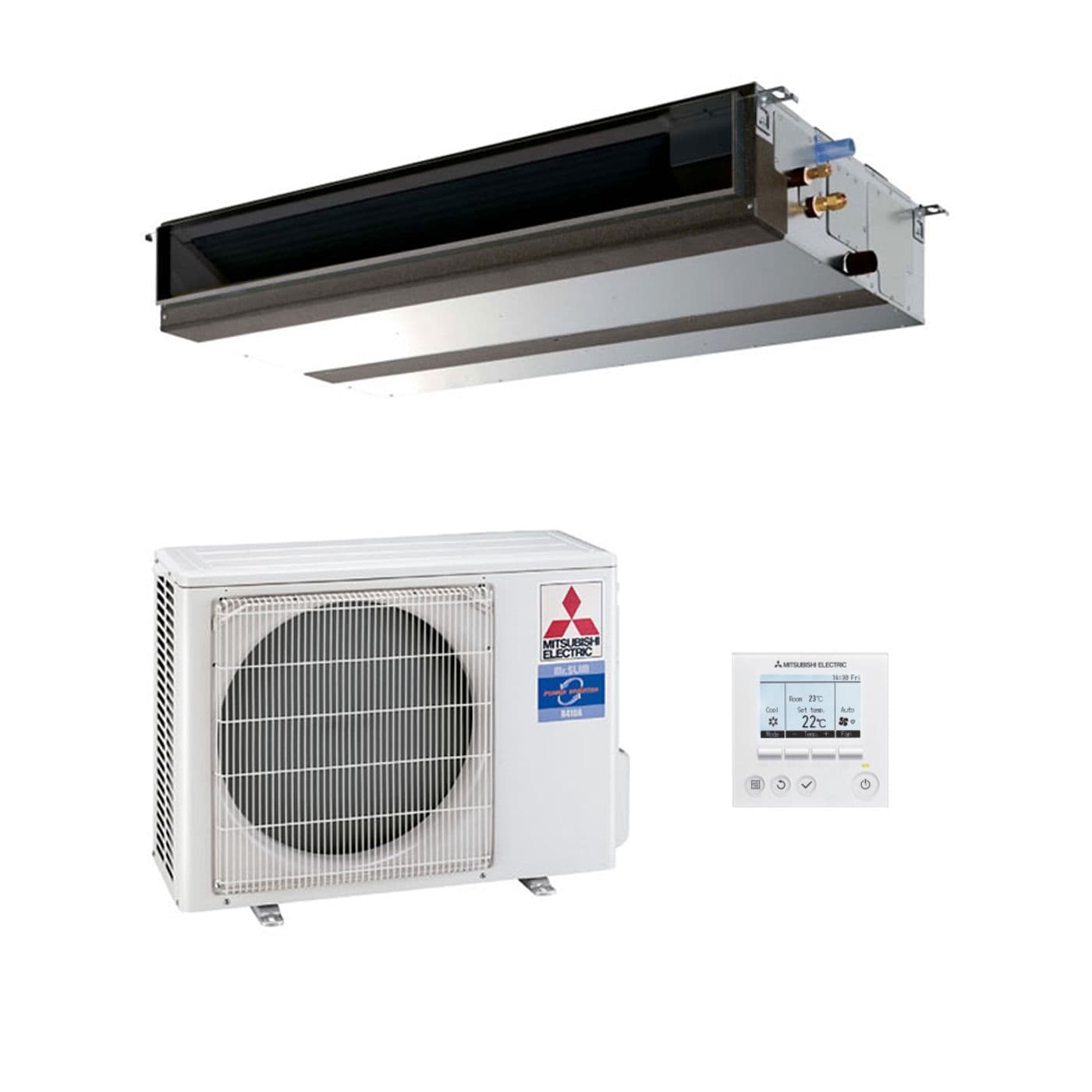 compact and energy-efficient ducted air conditioning system