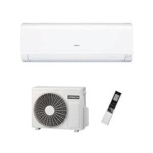 Hitachi RAK-RPD Performance Heatpump wall-mounted indoor air conditioning unit with white casing and slim horizontal design.