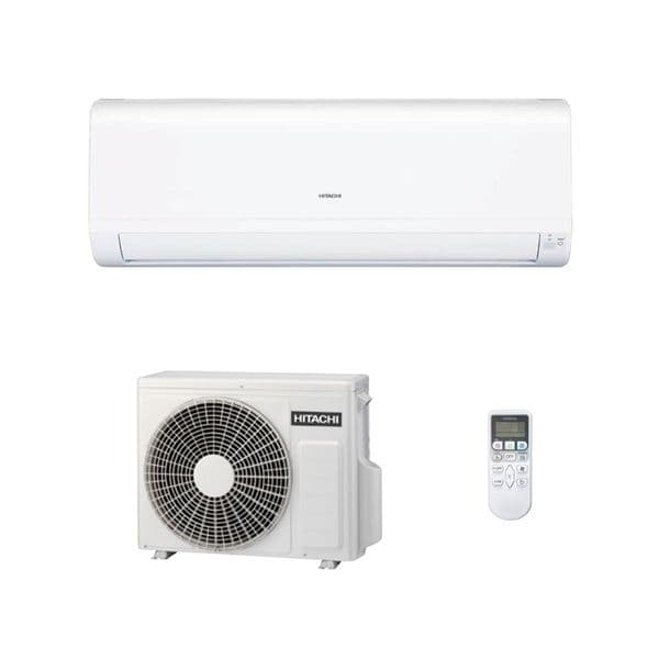 Hitachi RAK-RPD Performance Heatpump wall-mounted indoor air conditioning unit with white casing and slim horizontal design.