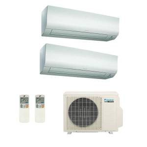 "Daikin 2MXM40A outdoor unit with two FTXP20M9 wall-mounted indoor units for dual-zone air conditioning.