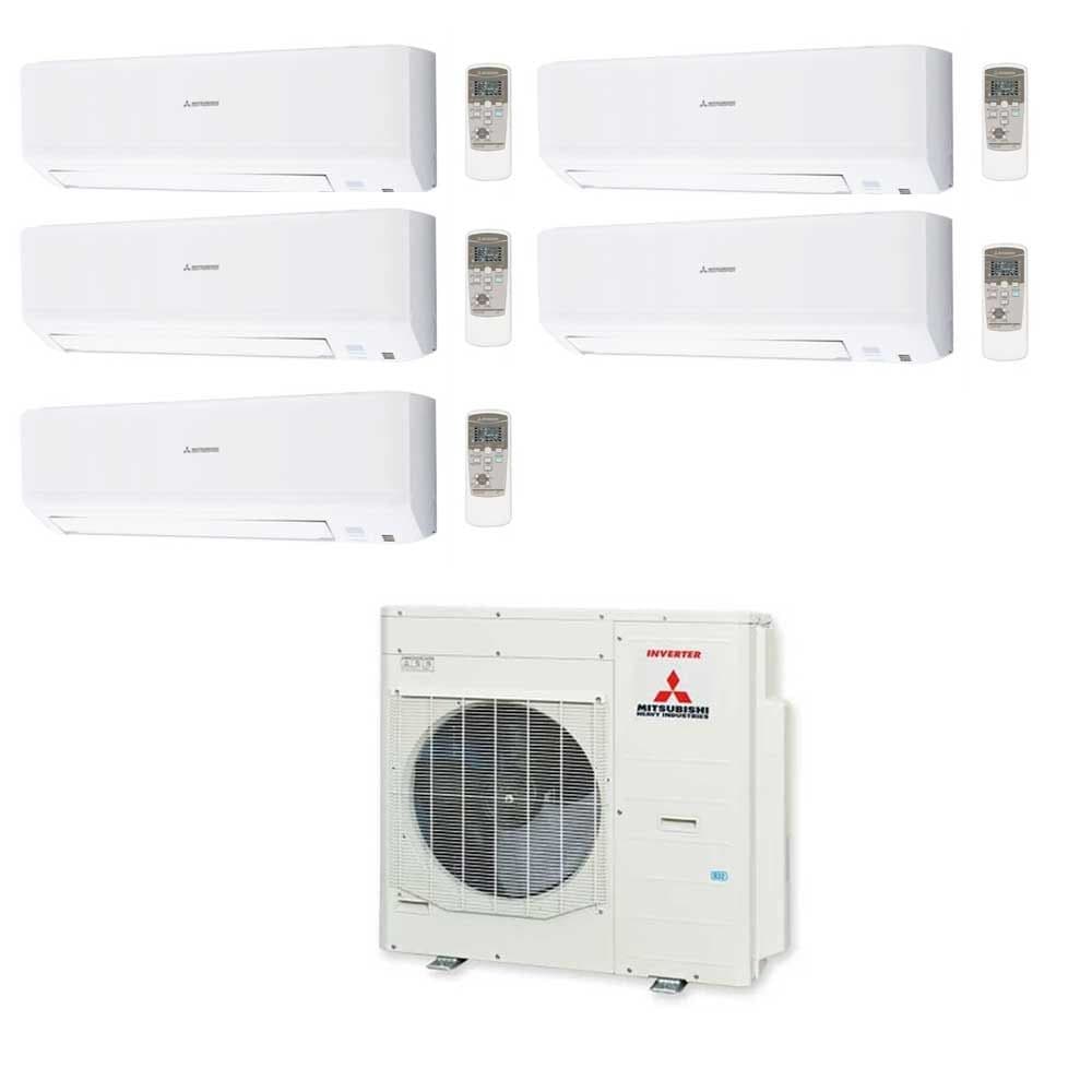 Mitsubishi Heavy Duty Multi-Split Heat Pump System – SCM100ZS-S Outdoor Unit with 4 x SRK15ZSP-W Wall-Mounted Indoor Units