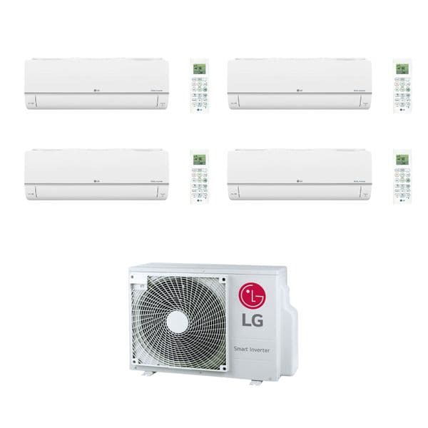 Multi-Room Air Conditioning System with Four Standard Plus Wall-Mounted Heat Pumps – A+++ Energy Efficiency