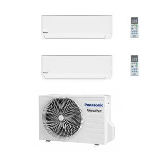 a Panasonic multi-split air conditioning system designed to cool multiple rooms efficiently using one outdoor unit and several indoor units.