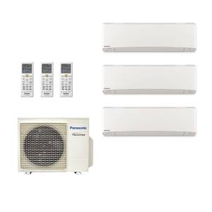 a Panasonic multi-split air conditioning system designed to cool multiple rooms efficiently using one outdoor unit and several indoor units.