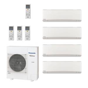 a Panasonic multi-split air conditioning system designed to cool multiple rooms efficiently using one outdoor unit and several indoor units.