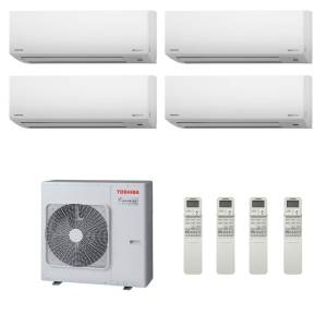 Toshiba Air Conditioning RAS-4M27S3AV-E Multi Room Inverter Heat pump Suzumi 4 x 2.5Kw/9000Btu A++ 240V~50Hz