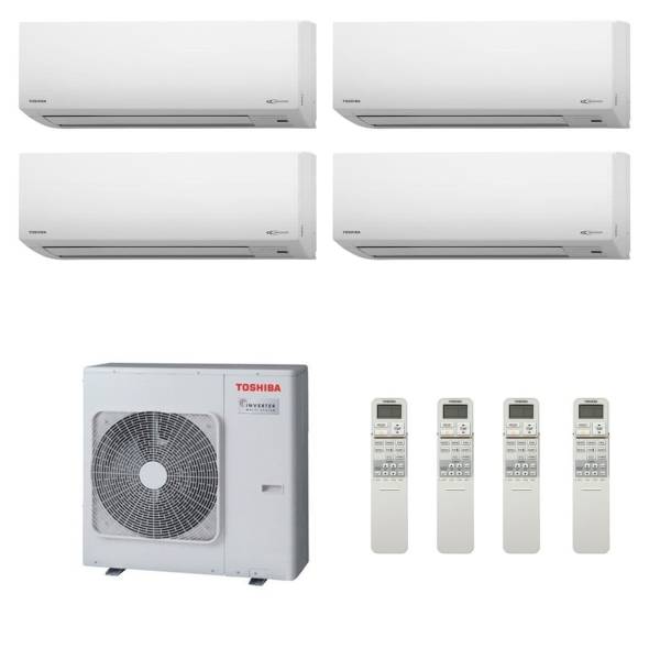 Toshiba Air Conditioning RAS-4M27S3AV-E Multi Room Inverter Heat pump Suzumi 4 x 2.5Kw/9000Btu A++ 240V~50Hz