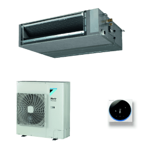 Daikin FBA100A + AZAS100MY1 Active Concealed Ducted Inverter Heat Pump | 10kW (34,000Btu) | R32 | 3 Phase 380–415V